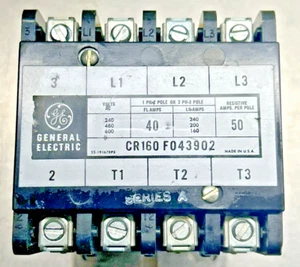 NEW GE Lighting Contactor CR160F043902 Mechanically Held, 3P, 240/480/600, NEW - Picture 1 of 4