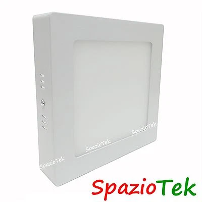 Applique 18W 220x 220mm Faretto LED da Soffitto Muro Parete Quadrata luce Bianco - Immagine 1 di 4