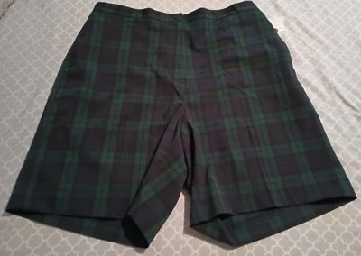 Pantalones cortos escolares EP Pro azul marino a cuadros para mujer talla 12 nuevos con etiquetas Foto 1 de 4