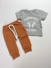 Baby & Toddler Boy 2 pcs Shirt & Pants Outfit New To The Herd 3-24 Months