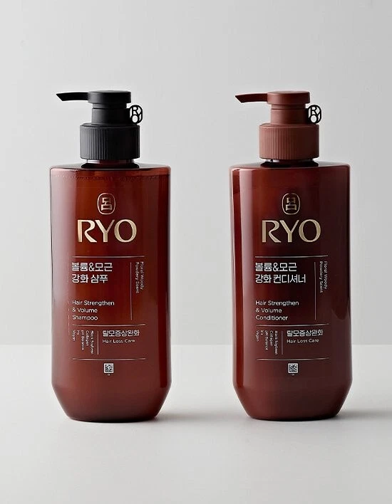 Ryo Hair 强韧发泡洗发水 480ml / 护发素 480ml 素食 K-Beauty — 第 1/1 张图片