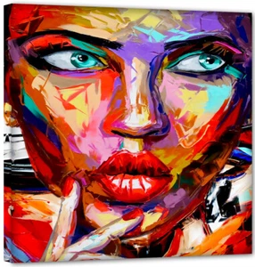 Kuss Pop Face Abstrakt art Contemporary Bild 100x100 Top Aktuel art Modern FC72 - Picture 1 of 4