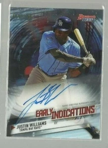 2018 Bowman's Best Early Indications Autograph #EIAJW Justin Williams (ref 76444 - Picture 1 of 1