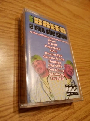 MC Breed 2 For The Show Cassette Tape Rap Tested Work Too Short 2 pac 8 ball mjg - Image 1 of 4