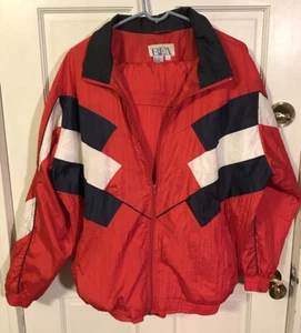 BFA Classics Track Suit Men Size 1 X Red White Blue-Pants Unzip To Shorts - Picture 1 of 4