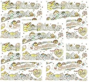 Frances Meyer SÜSSIGKEITEN Sammelalbum Sticker! Kuchen Eis Zucker & Gewürz 5 Blatt! - Bild 1 von 2