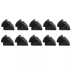 Zapatos en ángulo con tornillo hexagonal para balaustres cuadrados de 1/2" - negro satinado 10 piezas DH-31 - Imagen 1 de 10