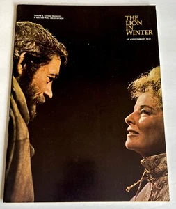 THE LION IN WINTER 1968 SOUVENIR MOVIE PROGRAM * KATHERINE HEPBURN PETER O'TOOLE - Picture 1 of 11