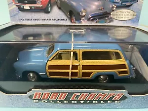Sealed 1/43 scale Road Champs 1949 Ford Woodie in Blue - 50th Anniversary Issue - Picture 1 of 7