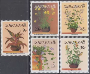 ST HELENA Sc # 588-92 CPL MNH JUEGO DE 5 - VARIAS FLORES - Imagen 1 de 1