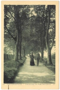 CONTREXÉVILLE 88 Parc Bellevue CPA animée écrite à Mme Lemoulan à Paris en 1916 - Picture 1 of 2