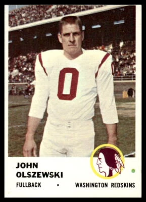 1961 Fleer #110 John Olszewski  Washington Redskins EX-EXMINT (MC) - Image 1 of 2