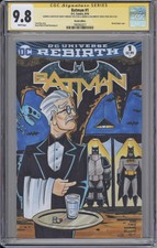 Batman #1 CGC SS 9.8 original art sketch Animated Series homage Alfred Batcave