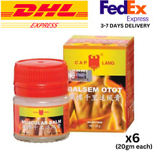 (6x 20gm) Eagle Brand Muscular Balm Muscle Joints Pain Relief Balm Free Express