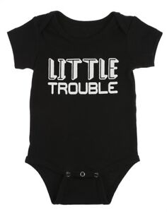 Ganz E8 Baby Boy 0-6 mo Diaper Shirt One Piece - Little Trouble ER54134