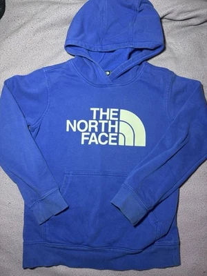 Sudadera con Capucha Azul Logo The North Face Usada en Excelente Condición Niños Talla Mediana 10/12 Foto 1 de 4