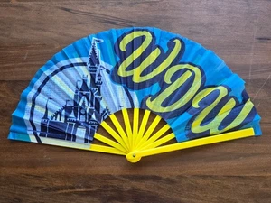 Disney Parks WDW Cinderella Castle Handheld Fan 25in Wide - Picture 1 of 1