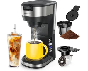 Famiworths Single Serve Eiskaffeemaschine - 3 Brühstile - heißer und kalter Kaffee - Bild 1 von 16