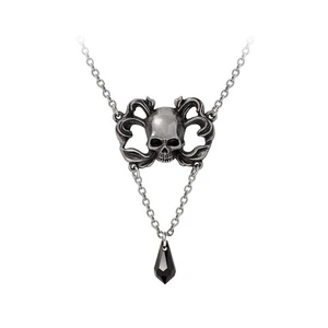 Alchemy Gothic Zinn Süßer Tod Totenkopf Anhänger Halskette - Bild 1 von 5