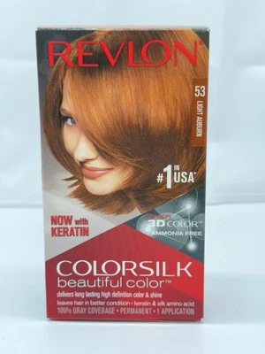 REVLON COLORSILK CALIDAD SALÓN COLOR DE CABELLO PERMANENTE #53 CASTAÑO ROJIZO - N20311A Foto 1 de 4