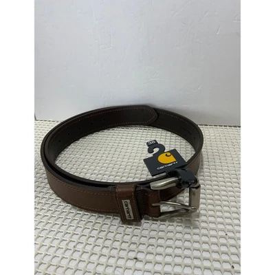 Carhartt Genuine Leather Belt Mens Size 38 Brown 2233 NEW with tags - Image 1 of 4