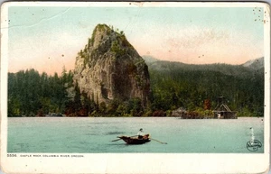 Columbia River OR-Oregon, Castle Rock Vintage Souvenir Postcard - Picture 1 of 2