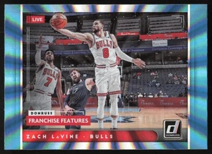 Zach LaVine 2021 Donruss Franchise Features # 19 Teal Holo Laser Insert Chicago - Picture 1 of 1