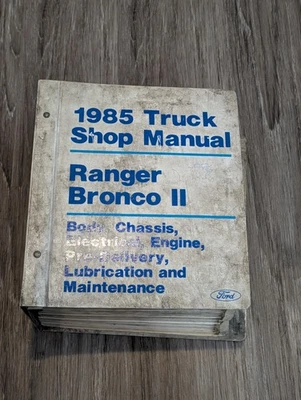 Manual de loja de caminhões 1985 Ford Ranger e Bronco II manual de veículos - Imagem 1 de 4