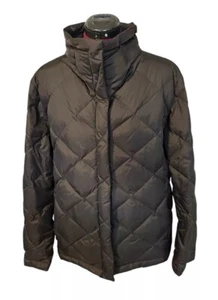 Eileen Fisher Women’s Quilted Down Feather Puffer Winter Coat, Black - Size L/XL - Picture 1 of 7