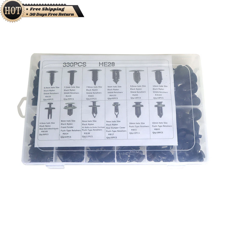 Retenedor de pasadores automotrices de empuje Silscvtt 330 para GM Ford Toyota Honda Foto 1 de 4