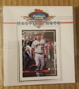 2023 Topps Stadium Club #179 Mike Trout, Angels - Oversized Master Photo - Picture 1 of 2