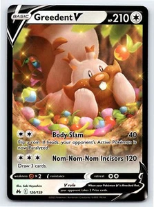 Greedent V 120/159 Ultra seltene Krone Zenith Pokémon-Karte - Neuwertig - Bild 1 von 2