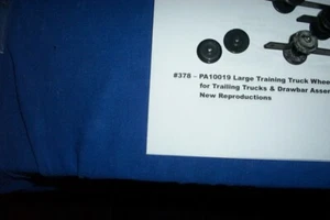American Flyer Parts - PA10019 Trailing Truck Wheels - 2 pieces #378 - Picture 1 of 1
