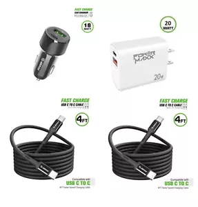 18W Car Charger + 20W Home Charger + 2X USB C to C For Boost Celero5G SC 2024 - Picture 1 of 6