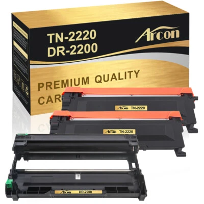 Toner+Trommel Kompatibel Für Brother TN-2220 DR-2200 MFC-7360N MFC-7360 HL-2220 - Bild 1 von 4