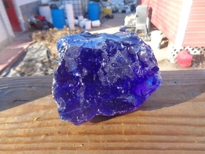 Escoria de roca de vidrio bastante transparente azul cobalto 4,4 libras VV68 acuario de paisajismo - Imagen 1 de 2