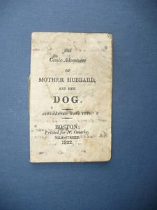 VERY RARE 1822 BOOK COMIC ADVENTURES OF MOTHER HUBBARD AND HER DOG - Picture 1 of 9