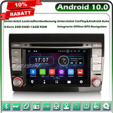 Android 10 GPS Navi Autoradio für Fiat Bravo DAB+ Bluetooth WiFi OBD 4G TPMS CD