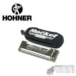 HOHNER ROCKET PROGRESSIVE ARMONICA A BOCCA + CUSTODIA DO SOL LA, MADE IN GERMANY - Foto 1 di 1