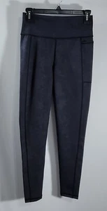 SWEATY BETTY NWT SUPER SCULPT FULL LENGTH BLACK VINE EMBOSS LEGGINGS SIZE 8-10 - Picture 1 of 10