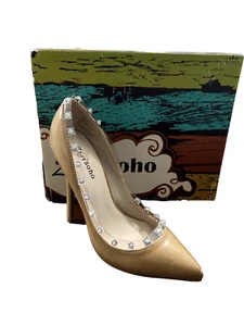 Zigi Soho Women's Heels Style Tisha Color Nude/Clear Size 8 - Picture 1 of 5