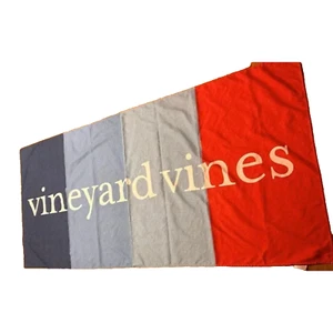 Vineyard Vines XL Quick Dry Towel - 100% Recycled 78"x35" - Blue Red Striped - Picture 1 of 7