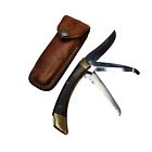 Browning 3318f3 Big Game Knife 3 Blade Folding Pocket Hunting Japan Vintage