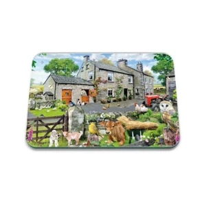 Tuftop Farm Friends Medium Glass Worktop Protector - Picture 1 of 1