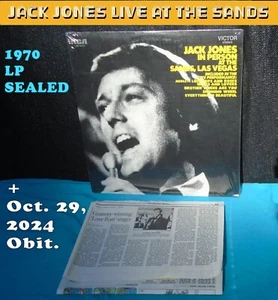Jack Jones LP "In Person Live At The Sands Las Vegas" ©1970 ♪ New & SEALED - Picture 1 of 5