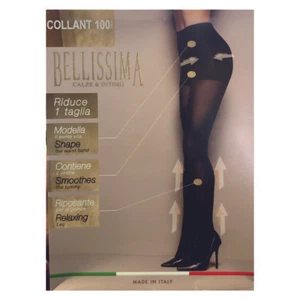 2 Paia Collant Donna Shaper-control 100 Bellissima Riduce di 1 Taglia - Foto 1 di 3