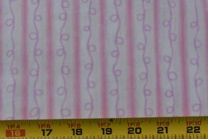 13" Long, Pink Lavender & White Striped Quilt Cotton, Marcus/Montgomery, M5674 - Picture 1 of 7