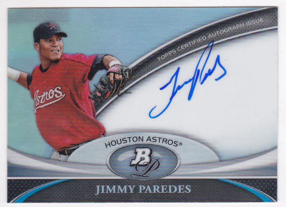 2011 Bowman Platinum Jimmy Paredes Auto Rookie Orioles - Image 1 of 1