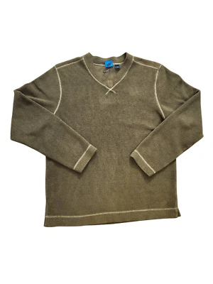 VTG Eastern Mountain Sports EMS Polyester sweater green stretch mens Medium - Image 1 of 4