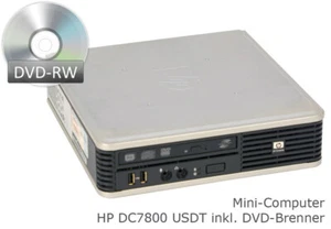 Micro PC Computer HP Deskpro DC7800 USDT Ultraslim 2GB DVDRW Core2Duo CPU 8xUSB - Picture 1 of 7
